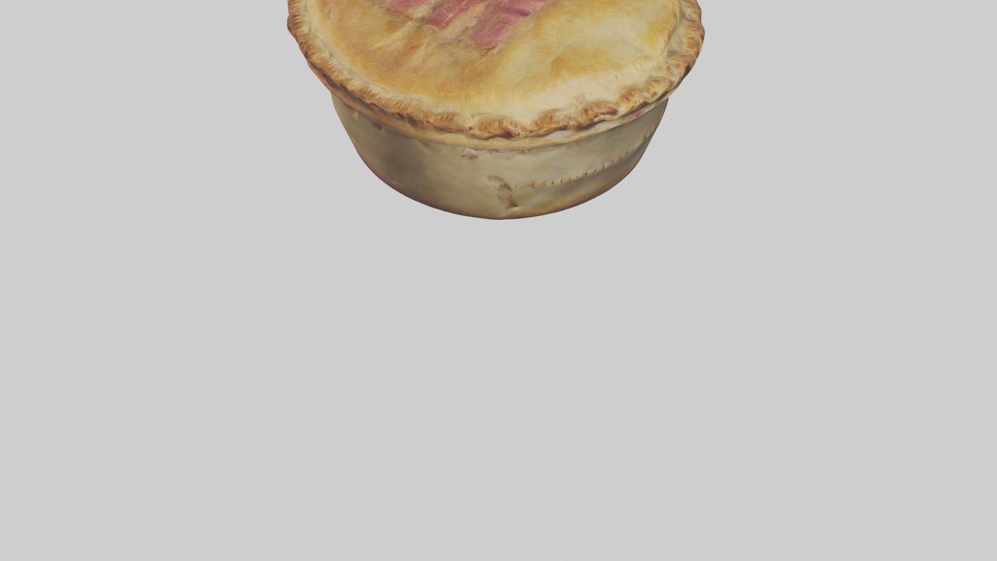 3D model Meat pie model VR / AR / low-poly