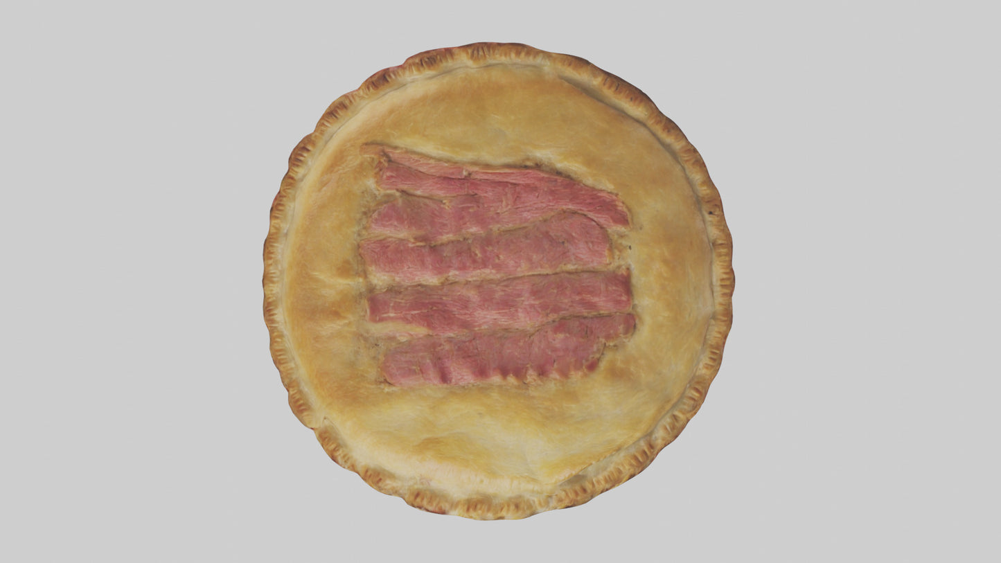 3D model Meat pie model VR / AR / low-poly