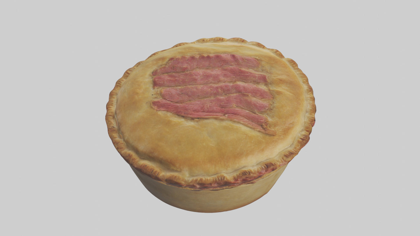 3D model Meat pie model VR / AR / low-poly