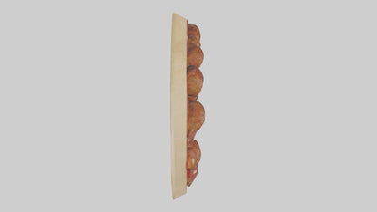 3D model Meatball platter model VR / AR / low-poly