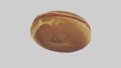 3D model Meatball sandwich model VR / AR / low-poly