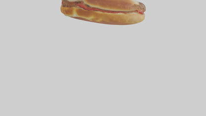 3D model Meatball sandwich model VR / AR / low-poly