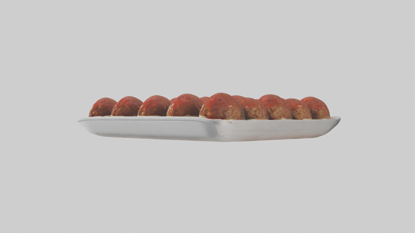 3D model Meatballs Pack model VR / AR / low-poly