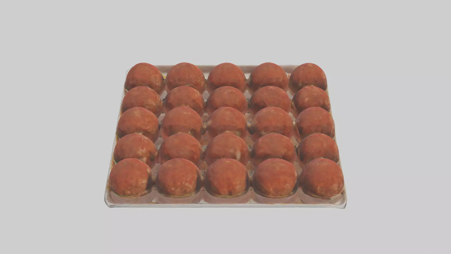 3D model Meatballs Pack model VR / AR / low-poly