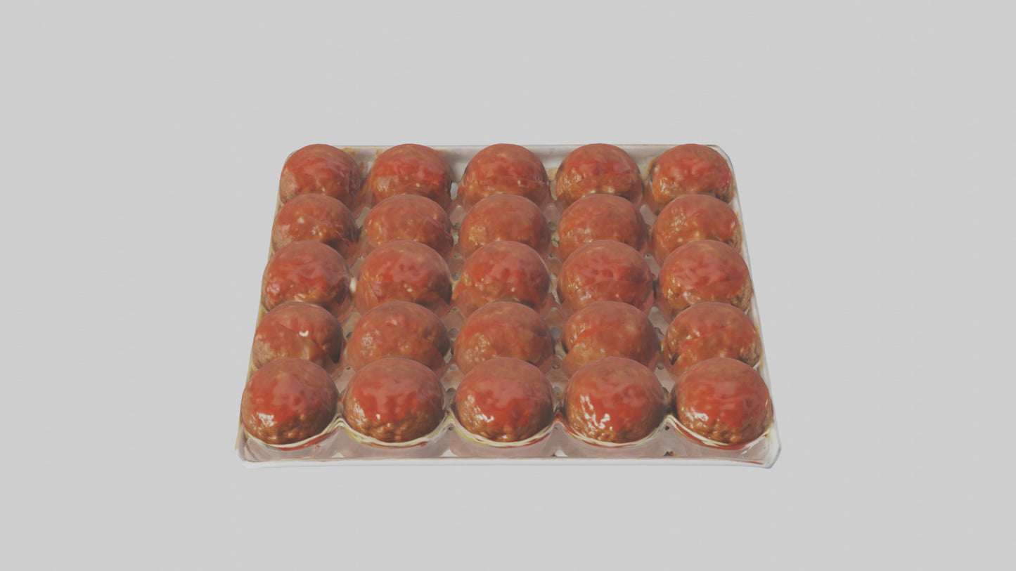 3D model Meatballs Pack model VR / AR / low-poly