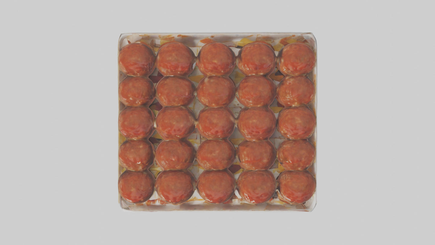 3D model Meatballs Pack model VR / AR / low-poly