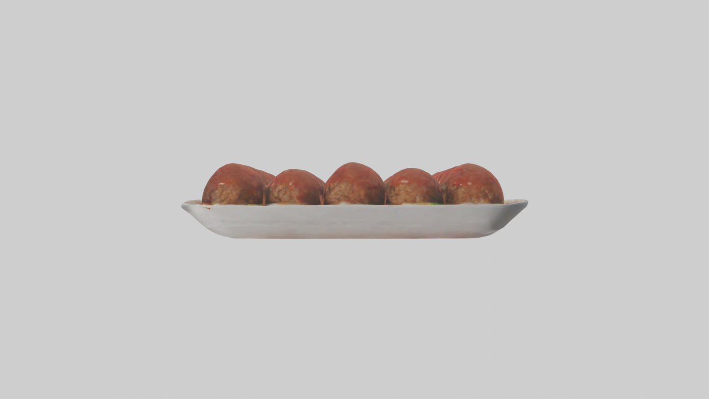3D model Meatballs Pack model VR / AR / low-poly