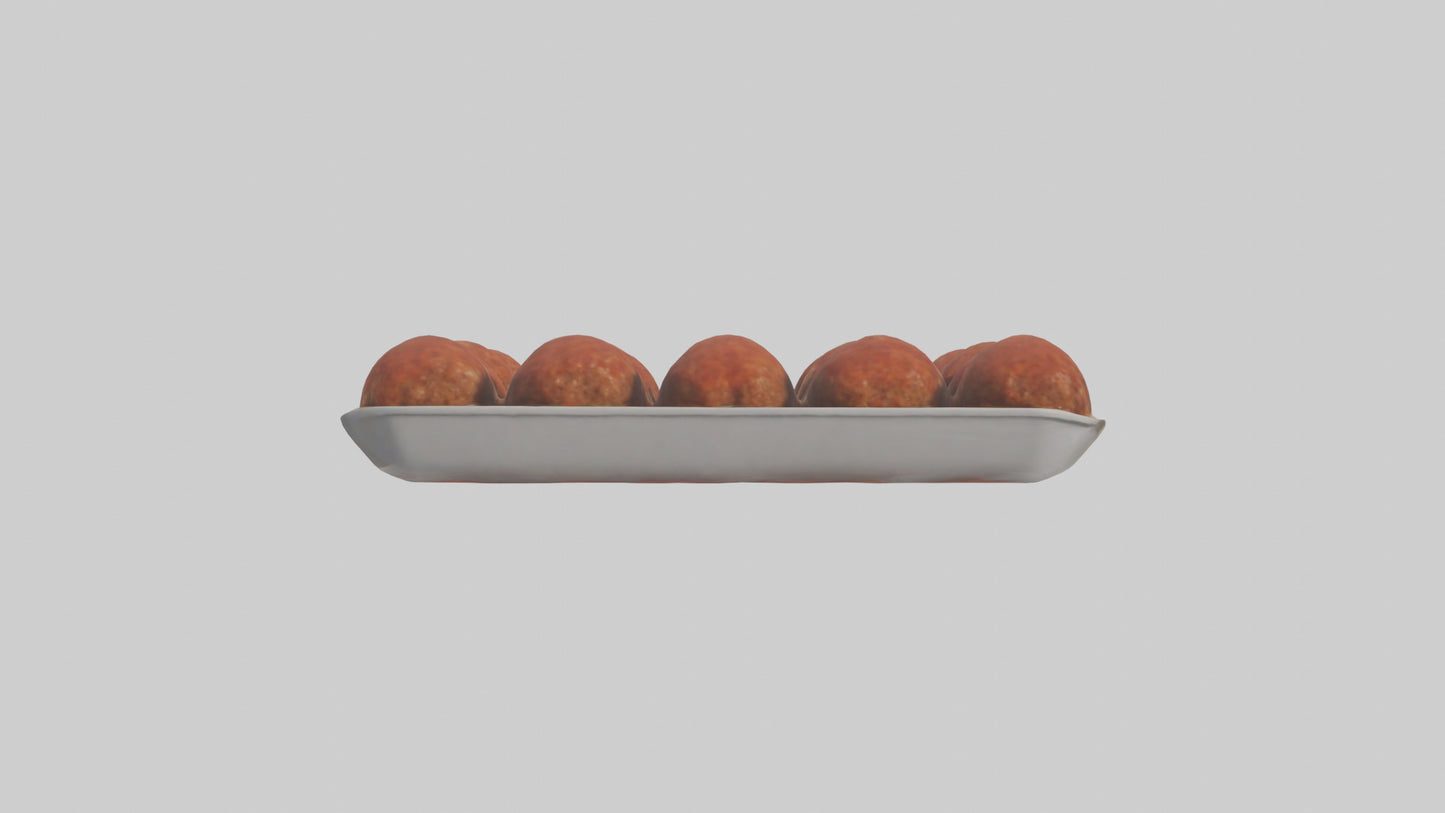 3D model Meatballs Pack model VR / AR / low-poly