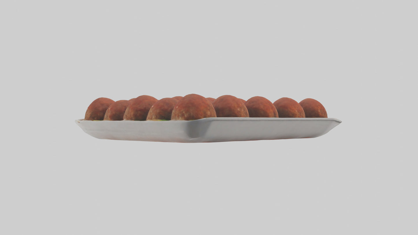 3D model Meatballs Pack model VR / AR / low-poly