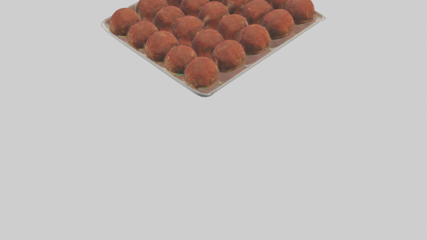 3D model Meatballs Pack model VR / AR / low-poly