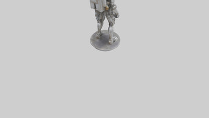 3D model Mechanical Explorer statue model VR / AR / low-poly