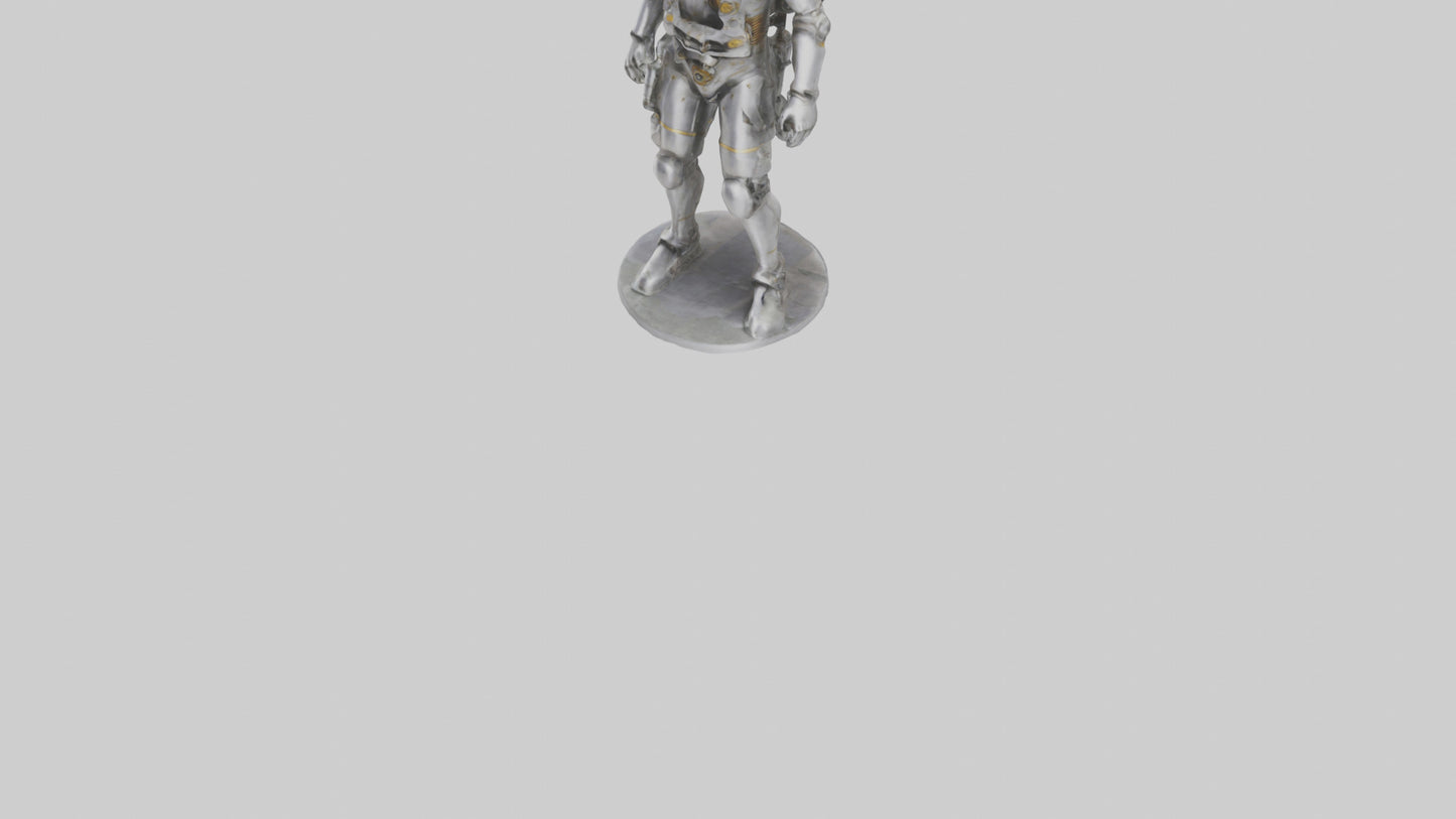 3D model Mechanical Explorer statue model VR / AR / low-poly