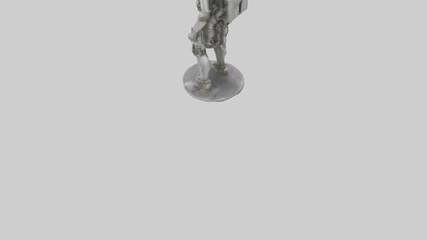 3D model Mechanical Explorer statue model VR / AR / low-poly