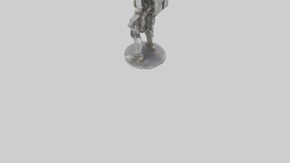 3D model Mechanical Explorer statue model VR / AR / low-poly