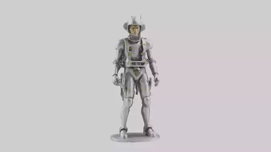3D model Mechanical Explorer statue model VR / AR / low-poly