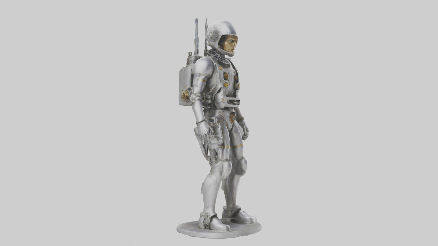 3D model Mechanical Explorer statue model VR / AR / low-poly