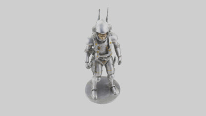 3D model Mechanical Explorer statue model VR / AR / low-poly