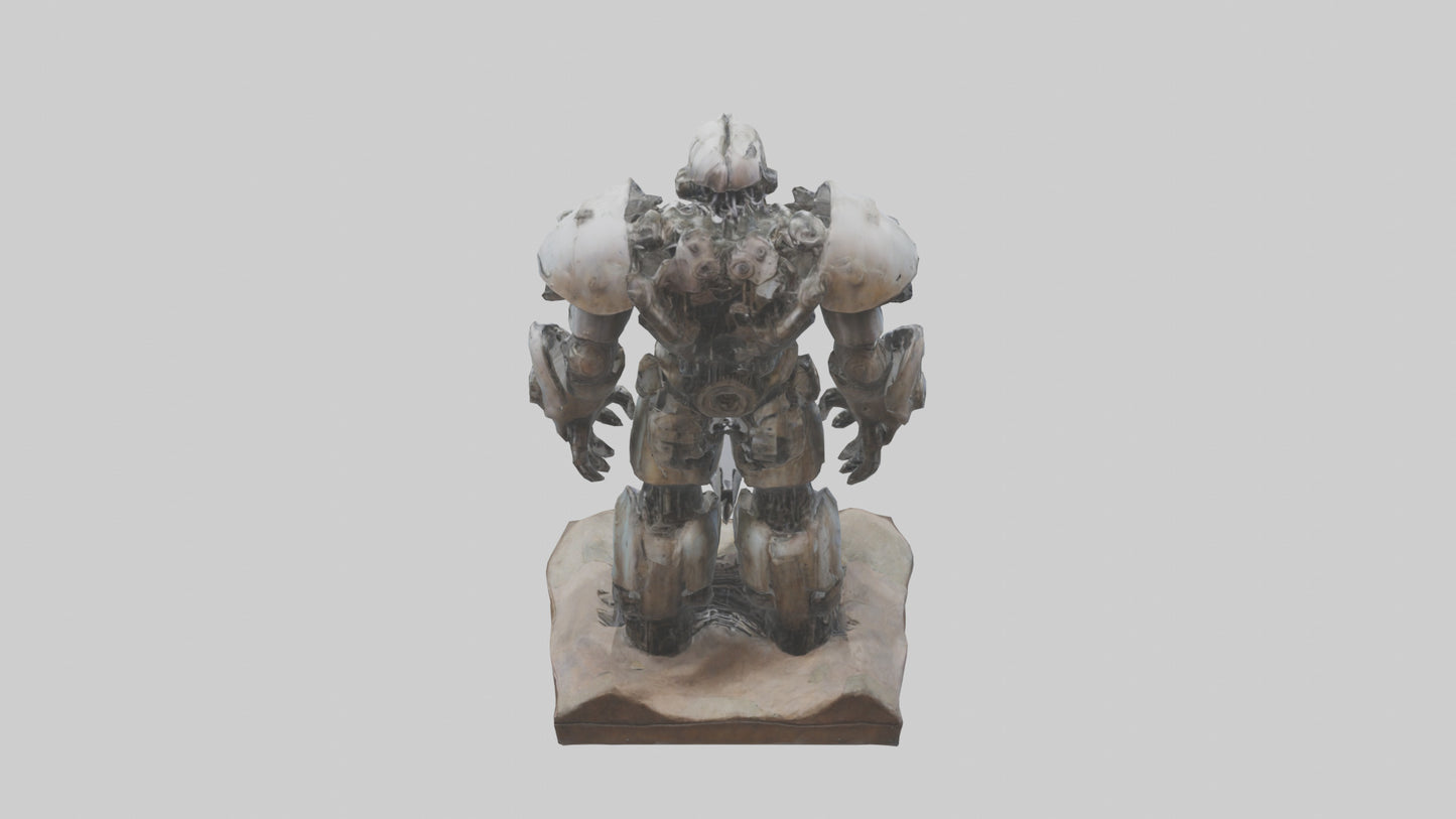 3D model Mechanical Giant statue model VR / AR / low-poly