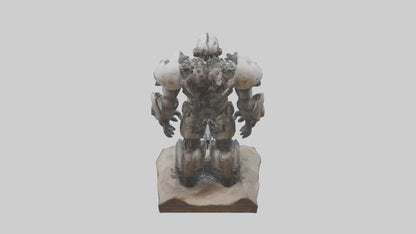 3D model Mechanical Giant statue model VR / AR / low-poly