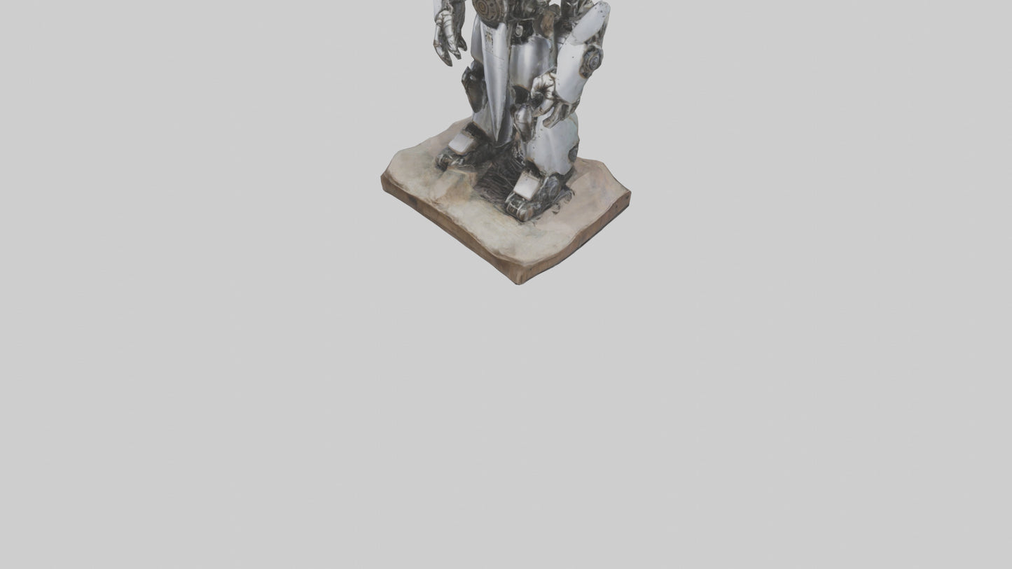3D model Mechanical Giant statue model VR / AR / low-poly