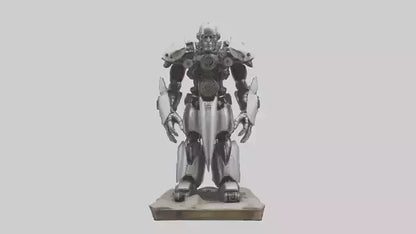3D model Mechanical Giant statue model VR / AR / low-poly