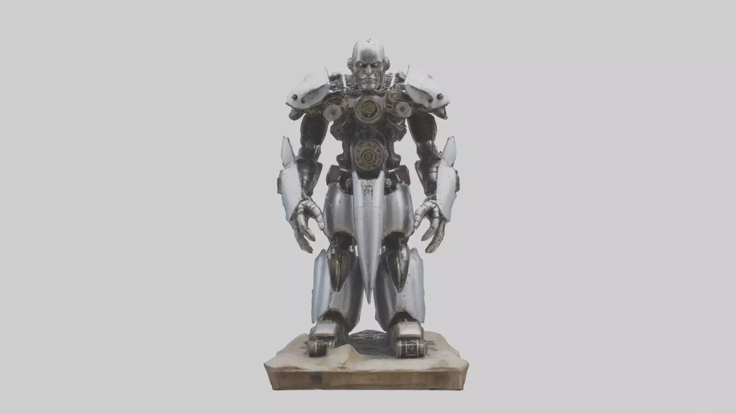 3D model Mechanical Giant statue model VR / AR / low-poly