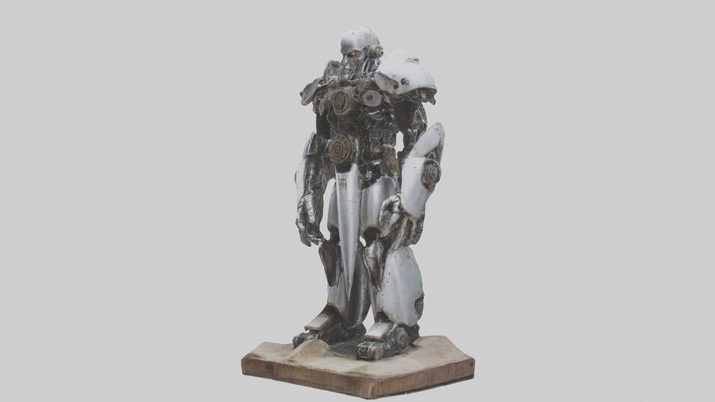 3D model Mechanical Giant statue model VR / AR / low-poly