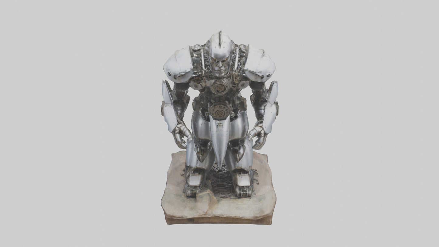 3D model Mechanical Giant statue model VR / AR / low-poly