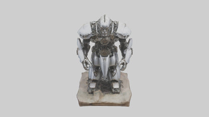 3D model Mechanical Giant statue model VR / AR / low-poly