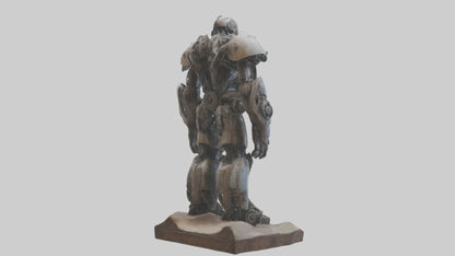 3D model Mechanical Giant statue model VR / AR / low-poly