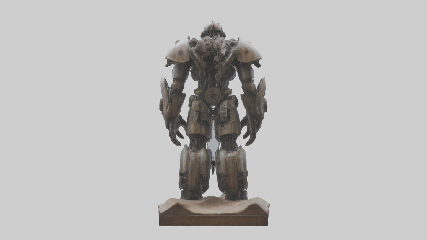 3D model Mechanical Giant statue model VR / AR / low-poly