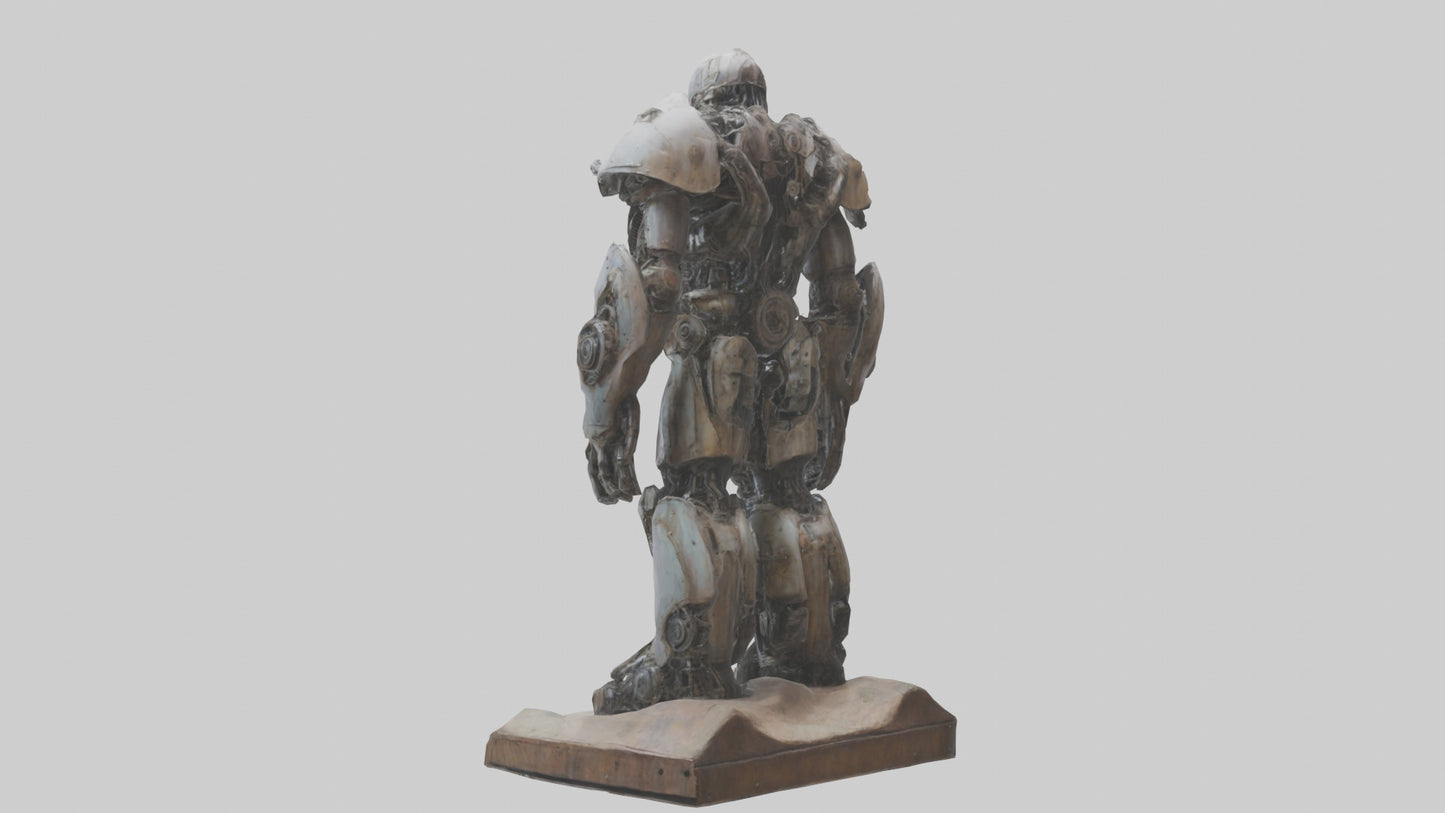3D model Mechanical Giant statue model VR / AR / low-poly