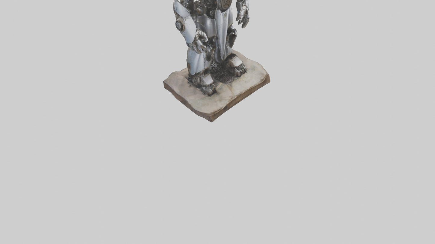 3D model Mechanical Giant statue model VR / AR / low-poly