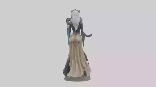 3D model Mechanical Sorceress statue model VR / AR / low-poly