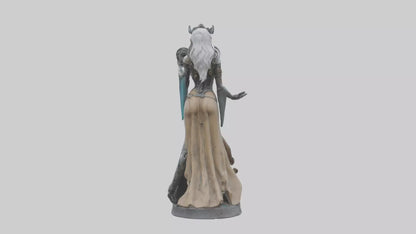 3D model Mechanical Sorceress statue model VR / AR / low-poly