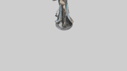 3D model Mechanical Sorceress statue model VR / AR / low-poly