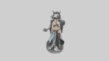 3D model Mechanical Sorceress statue model VR / AR / low-poly