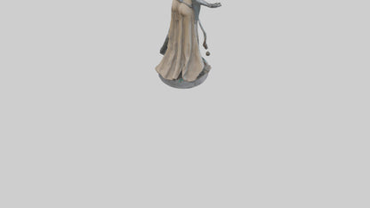 3D model Mechanical Sorceress statue model VR / AR / low-poly