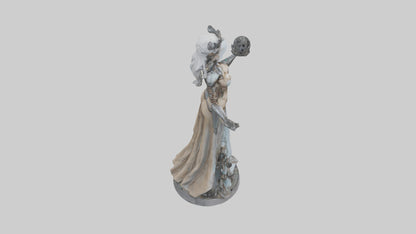 3D model Mechanical Sorceress statue model VR / AR / low-poly