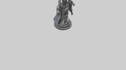 3D model Mechanical Witch statue model VR / AR / low-poly