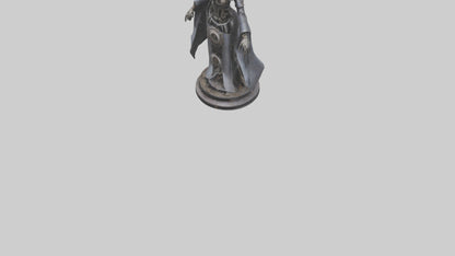 3D model Mechanical Witch statue model VR / AR / low-poly