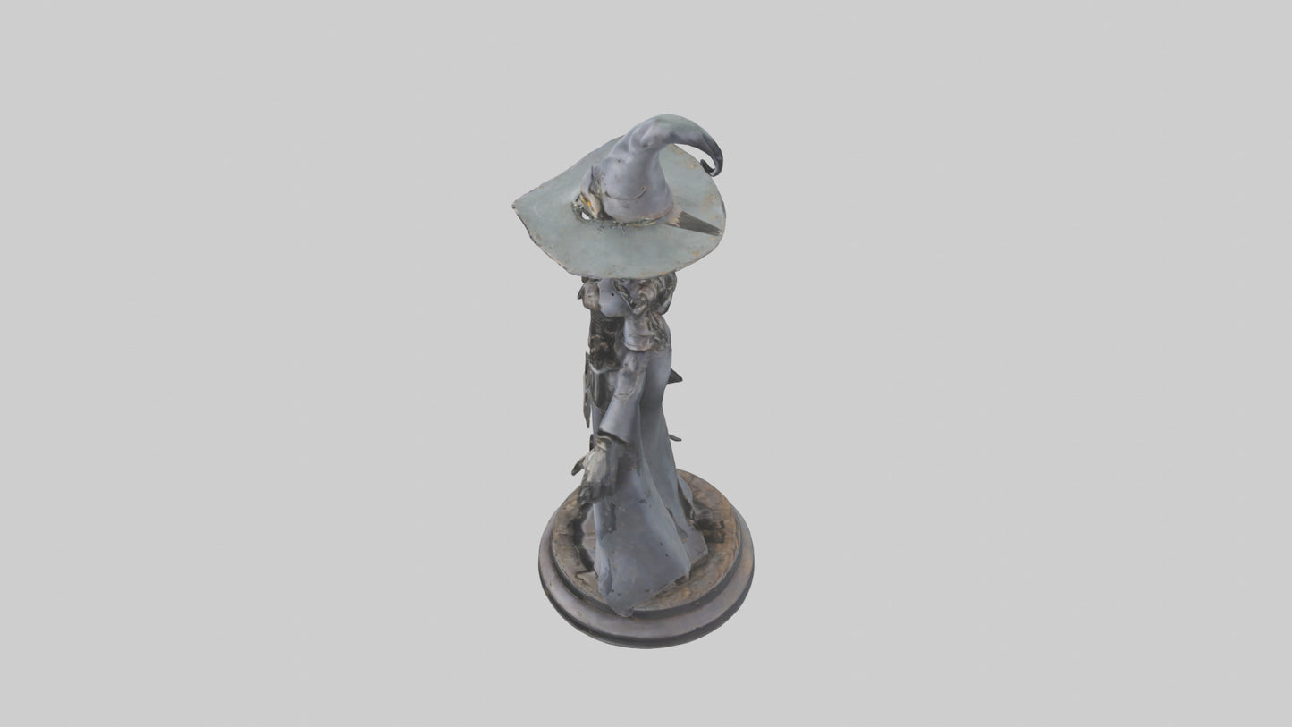 3D model Mechanical Witch statue model VR / AR / low-poly