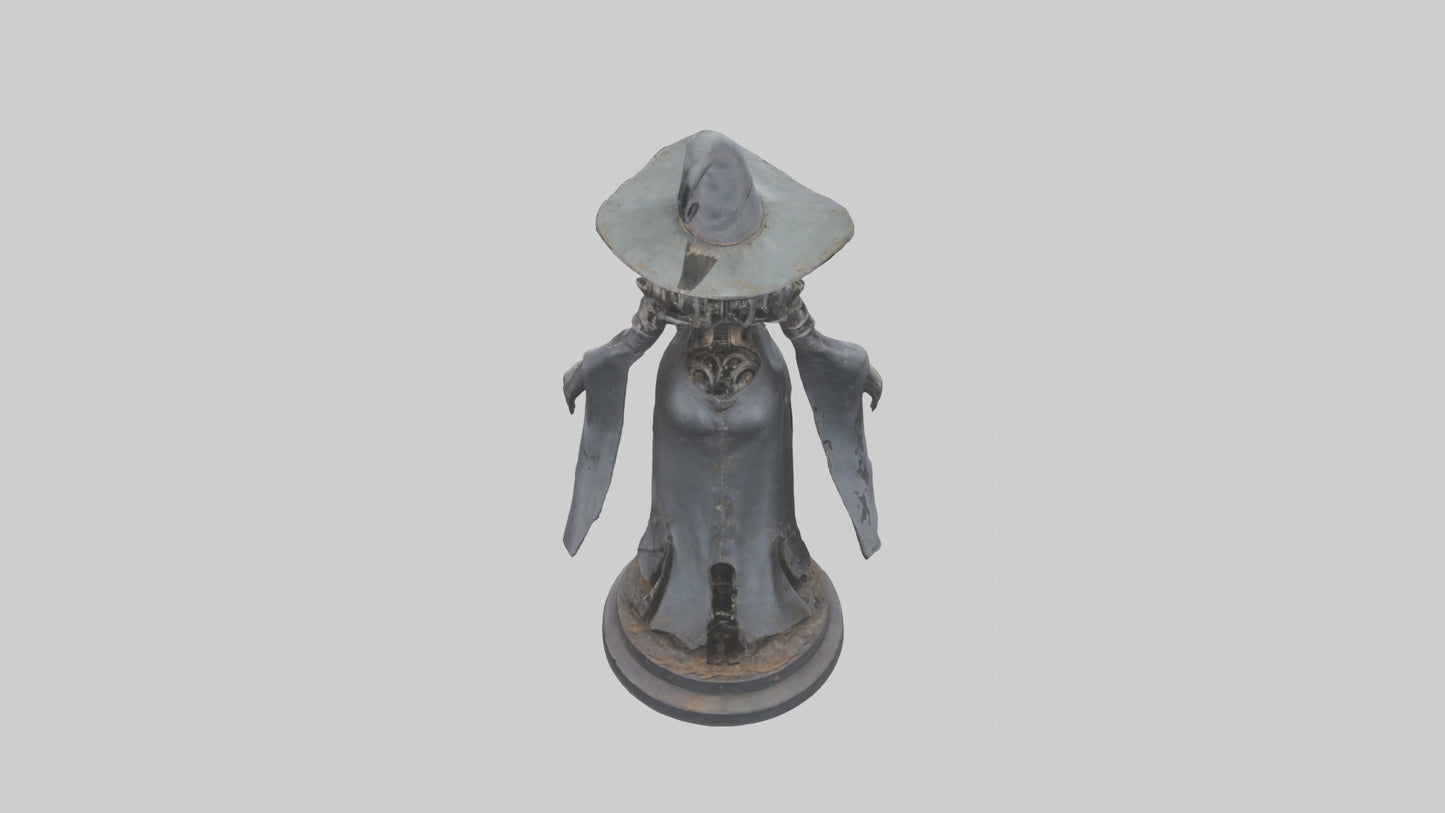 3D model Mechanical Witch statue model VR / AR / low-poly