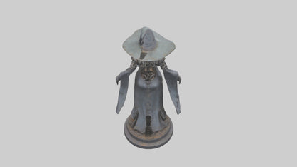 3D model Mechanical Witch statue model VR / AR / low-poly