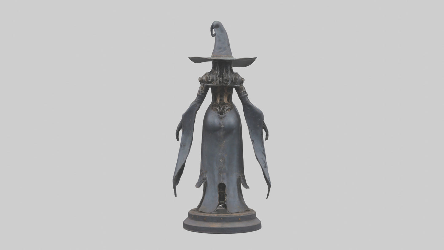 3D model Mechanical Witch statue model VR / AR / low-poly