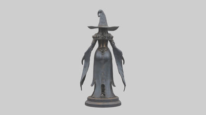 3D model Mechanical Witch statue model VR / AR / low-poly