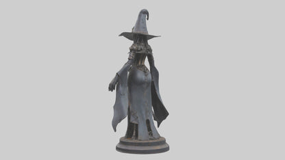 3D model Mechanical Witch statue model VR / AR / low-poly