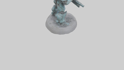 3D model MechSoldier statue model VR / AR / low-poly