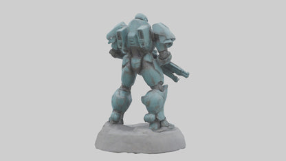 3D model MechSoldier statue model VR / AR / low-poly