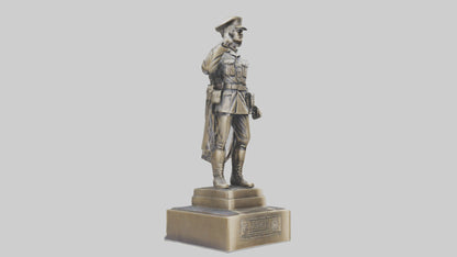 MedalWinning Soldier Statue model VR / AR / low-poly
